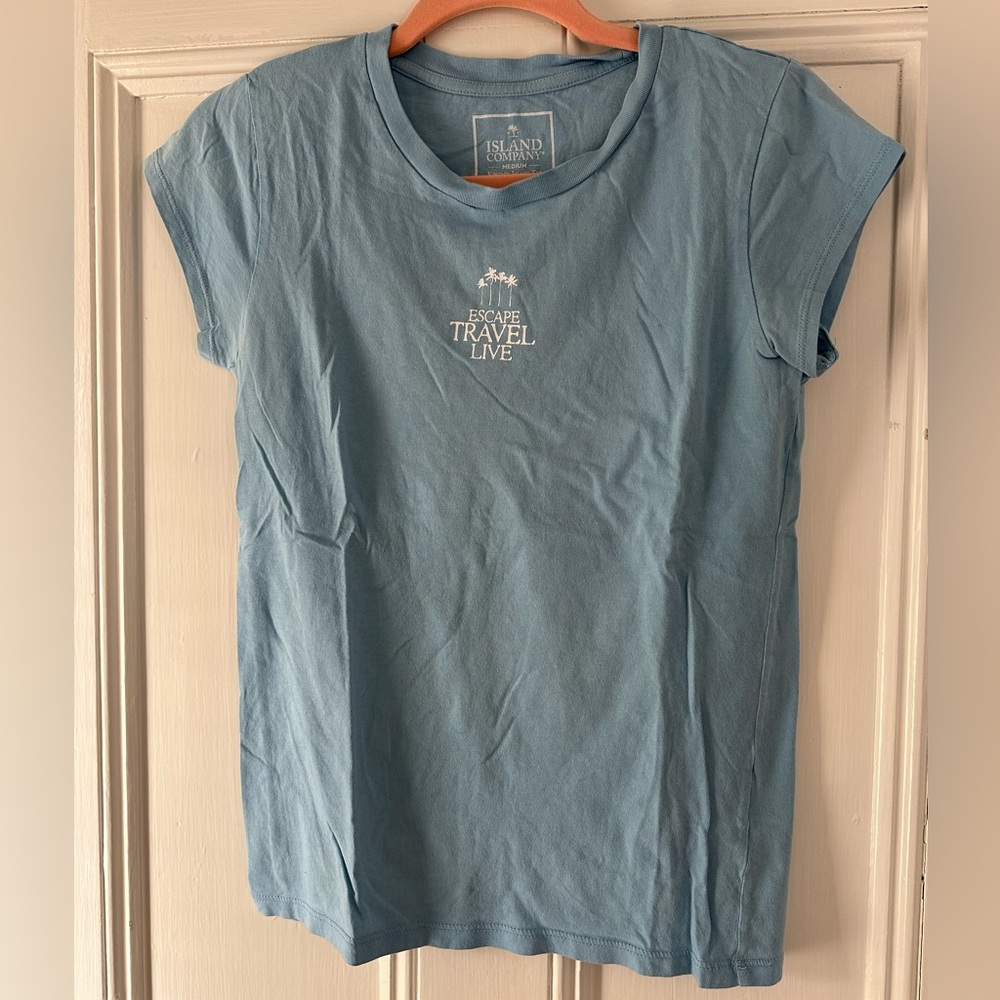 Island Company Casual Blue Tee